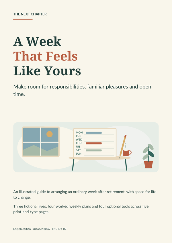 Illustrated cover for A Week That Feels Like Yours
