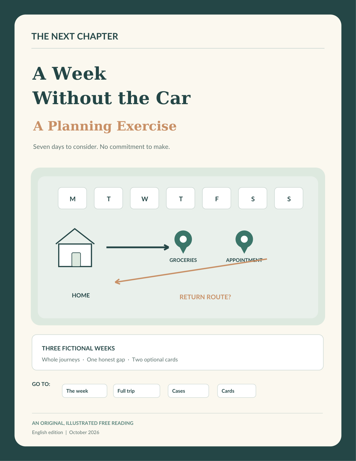 Illustration for A Week Without the Car: A Planning Exercise