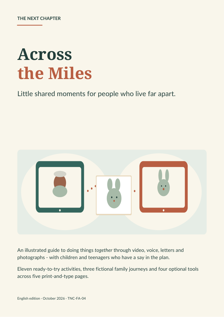 Illustrated cover for Across the Miles
