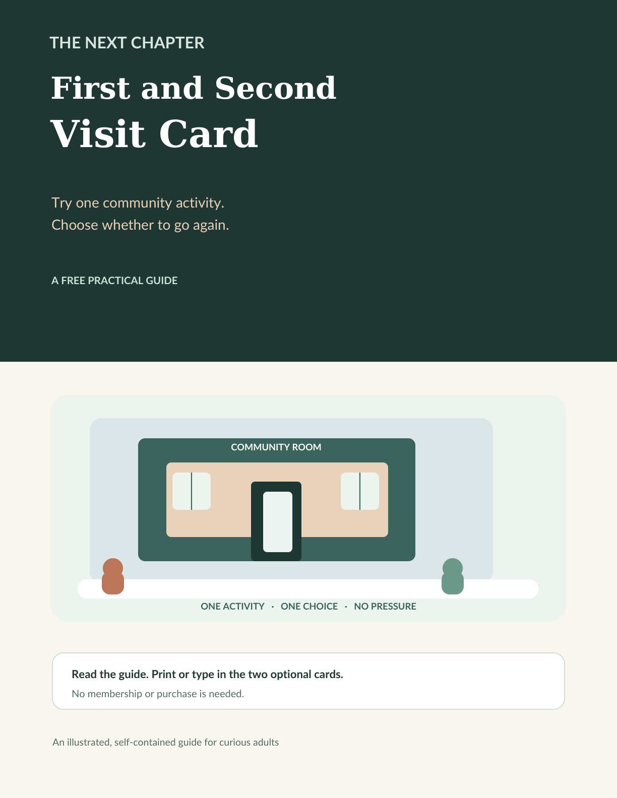 Illustration for First and Second Visit Card