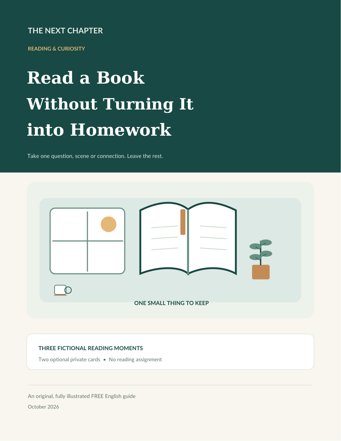 Illustration for Read a Book Without Turning It into Homework