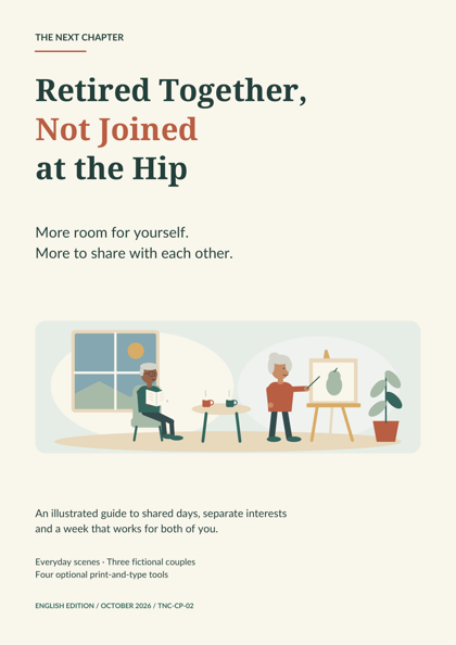 Illustrated cover for Retired Together, Not Joined at the Hip