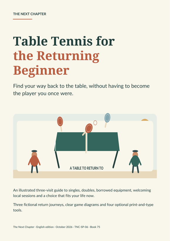 Illustrated cover for Table Tennis for the Returning Beginner