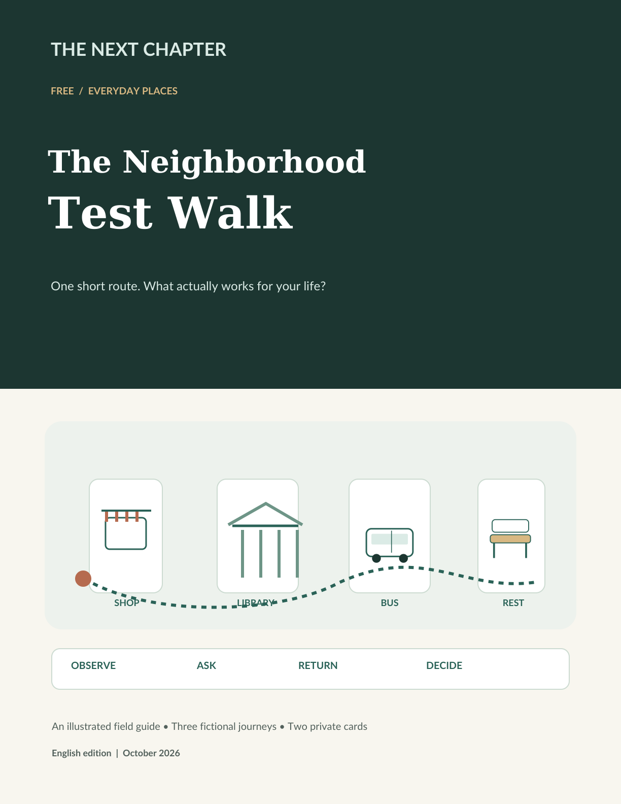 Illustration for The Neighborhood Test Walk