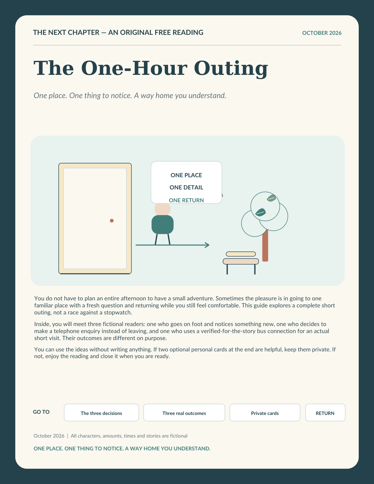 Illustration for The One-Hour Outing