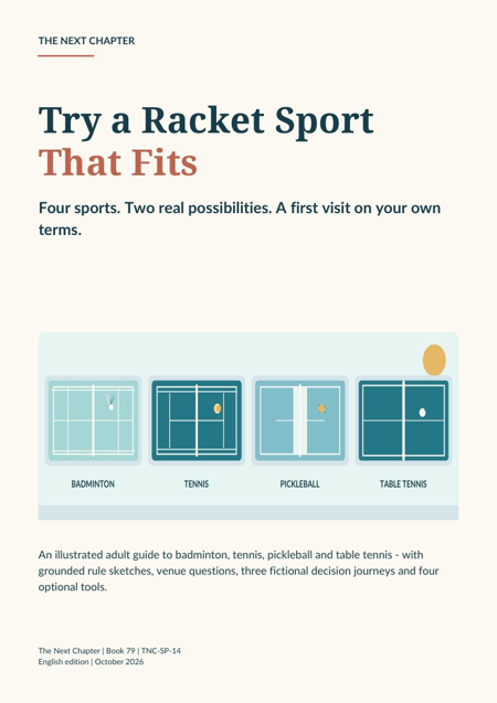Illustrated cover for Try a Racket Sport That Fits