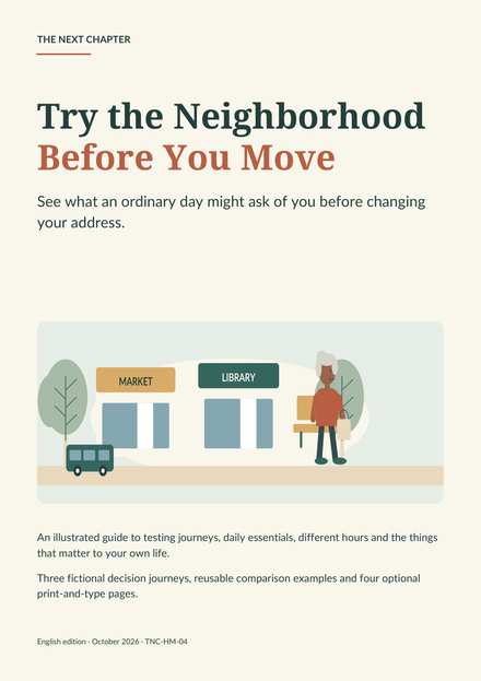 Illustrated cover for Try the Neighborhood Before You Move