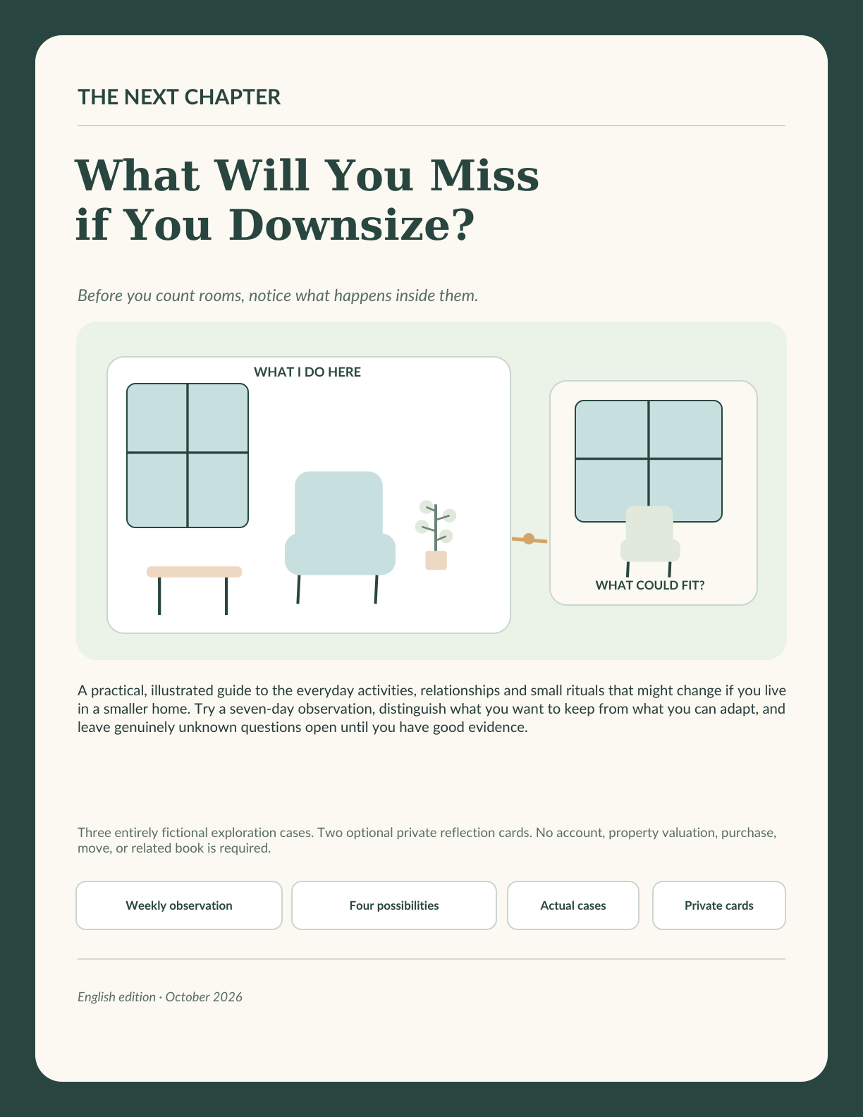 Illustration for What Will You Miss if You Downsize?