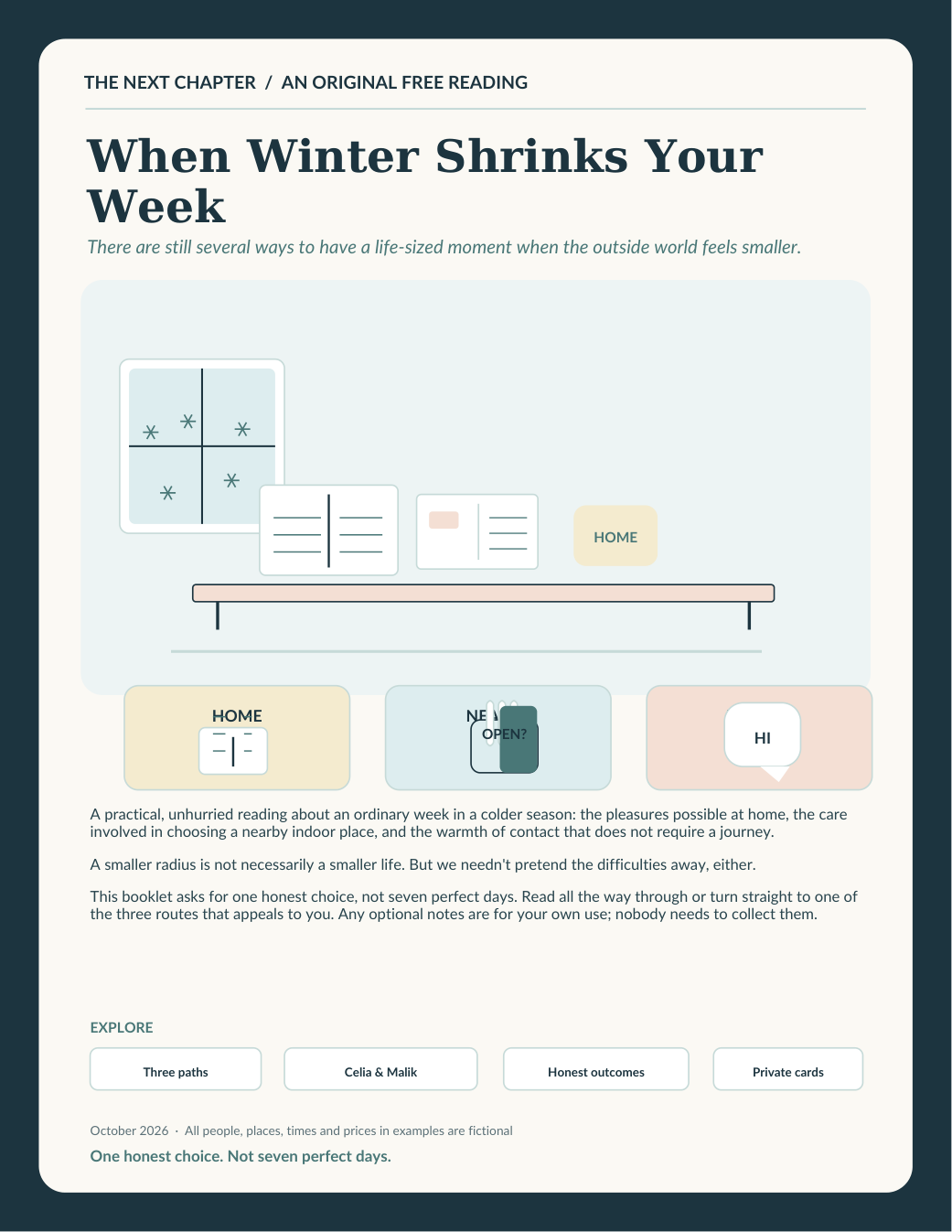 Illustration for When Winter Shrinks Your Week